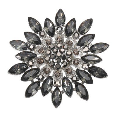 Crystal Hijab Pin Austria Crystal Flower Scarf Brooch