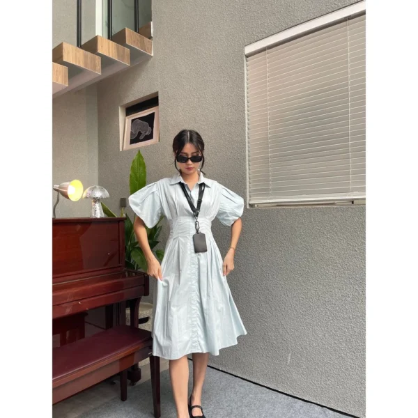 id-11134207-7ra0i-md74dpwogaw70e.webp Lauren Dress Women s Office Wear with Collar Poplin Material Dress Woman Dress Plus Size