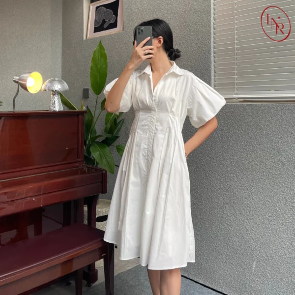id-11134207-7ra0k-md74dpwo52cna1.webp Lauren Dress Women s Office Wear with Collar Poplin Material Dress Woman Dress Plus Size