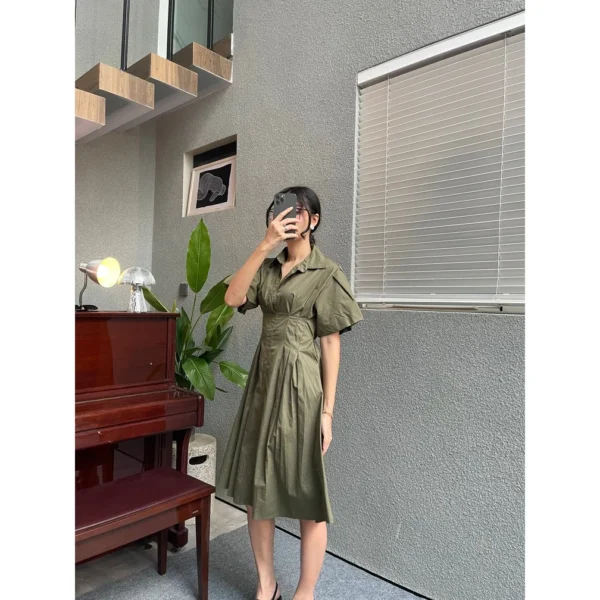 id-11134207-7ra0o-md74dpwo9a1z85.webp Lauren Dress Women s Office Wear with Collar Poplin Material Dress Woman Dress Plus Size