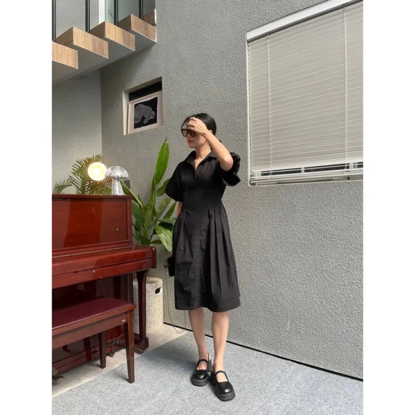 id-11134207-7ra0q-md74dpwoewbr8f.webp Lauren Dress Women s Office Wear with Collar Poplin Material Dress Woman Dress Plus Size