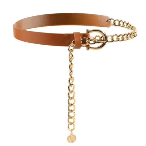 New Women Thin Waist Belt Versatile Belt For Dresses Retro Chain Belt