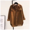 sg-11134201-7rfgc-m9tk88gbzl0s8b.webp Blouse Women European station Corduroy shirt Korean Style latest women loose casual cardigan shirt