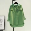 sg-11134201-7rfgv-m9tk86rknjprf9.webp Blouse Women European station Corduroy shirt Korean Style latest women loose casual cardigan shirt